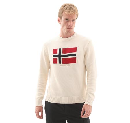 Napapijri D-Mura C Erkek Sweatshirt Krem Napapijri D-Mura C Erkek Sweatshirt Krem