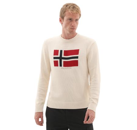 Napapijri D-Mura C Erkek Sweatshirt Krem Napapijri D-Mura C Erkek Sweatshirt Krem