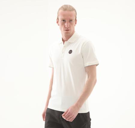 Napapijri E-Badge Sum Erkek T-Shirt Beyaz