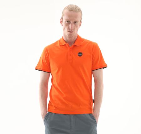 Napapijri E-Badge Sum Erkek T-Shirt Turuncu