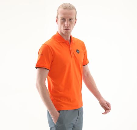 Napapijri E-Badge Sum Erkek T-Shirt Turuncu