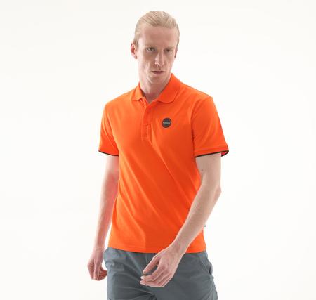 Napapijri E-Badge Sum Erkek T-Shirt Turuncu