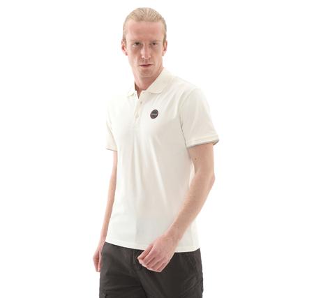 Napapijri E-Badge Sum Erkek T-Shirt Beyaz