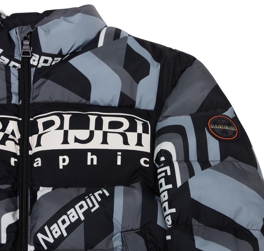 Napapijri K A-Prımıero Aop Çocuk Mont Gri Napapijri K A-Prımıero Aop Çocuk Mont Gri