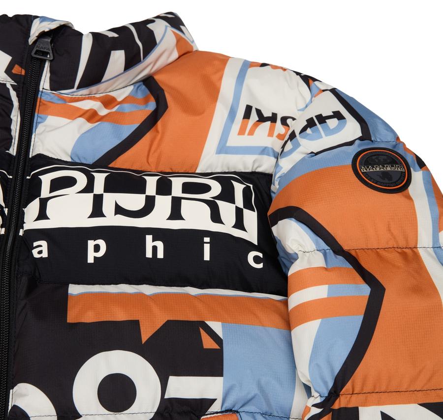 Napapijri K A-Prımıero Aop Çocuk Mont Turuncu Napapijri K A-Prımıero Aop Çocuk Mont Turuncu