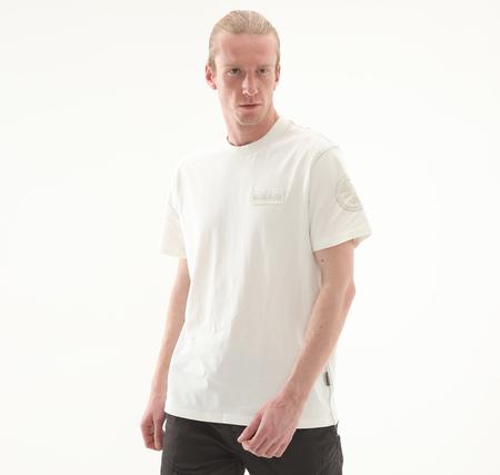 Napapijri S-Amundsen 1 Erkek T-Shirt Beyaz