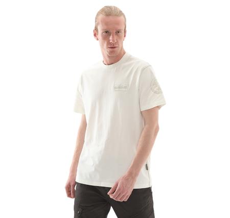 Napapijri S-Amundsen 1 Erkek T-Shirt Beyaz