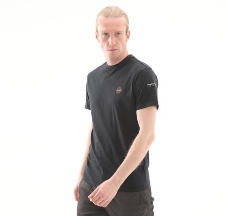 Napapijri S-Badge Ss Erkek T-Shirt Siyah