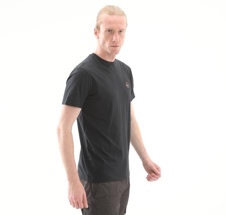 Napapijri S-Badge Ss Erkek T-Shirt Siyah
