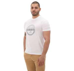 Napapijri S-Bollo Ss 1 Erkek T-Shirt Beyaz