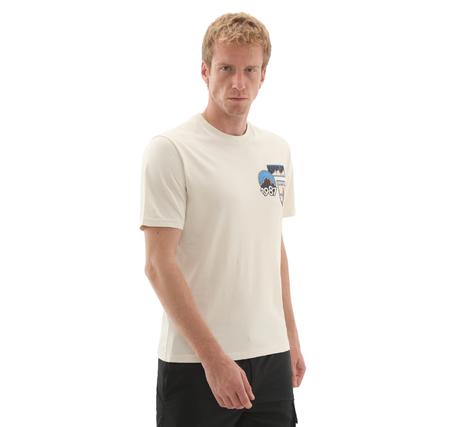 Napapijri S-Montepıana Ss Erkek T-Shirt Krem