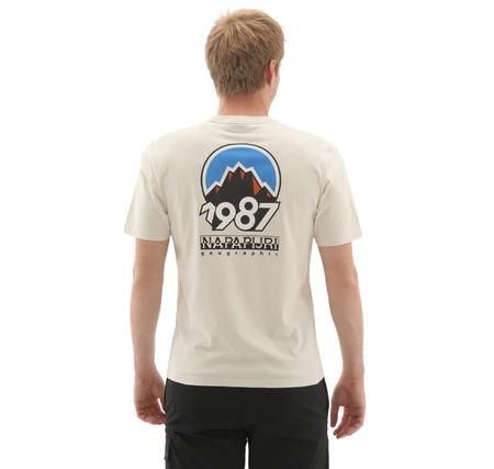 Napapijri S-Montepıana Ss Erkek T-Shirt Krem