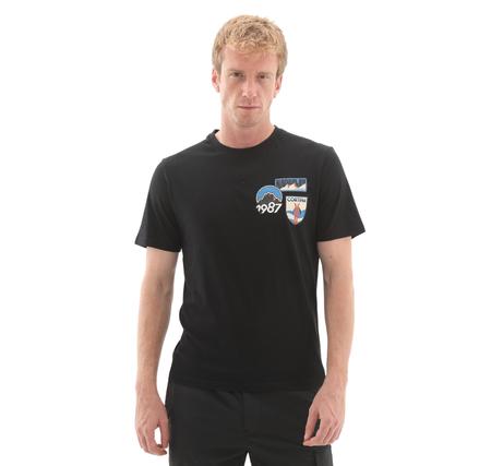 Napapijri S-Montepıana Ss Erkek T-Shirt Siyah Napapijri S-Montepıana Ss Erkek T-Shirt Siyah