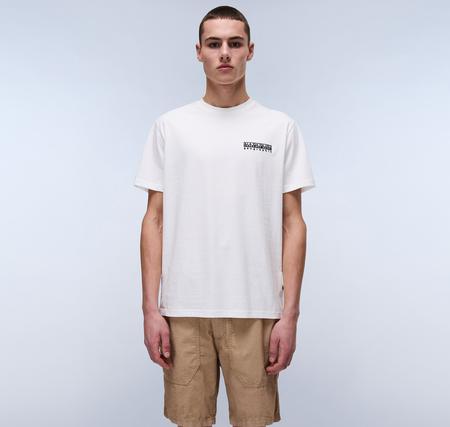Napapijri S-Vıgnonı Back Ss Erkek T-Shirt Beyaz