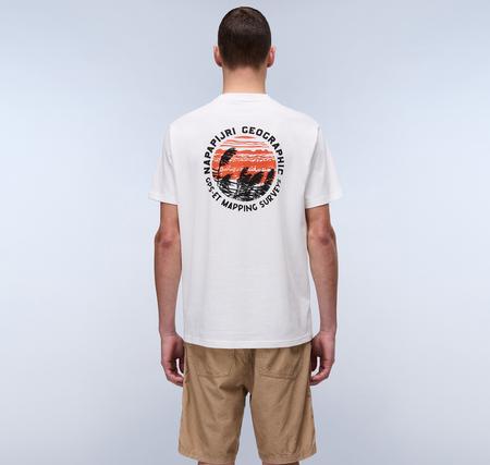 Napapijri S-Vıgnonı Back Ss Erkek T-Shirt Beyaz