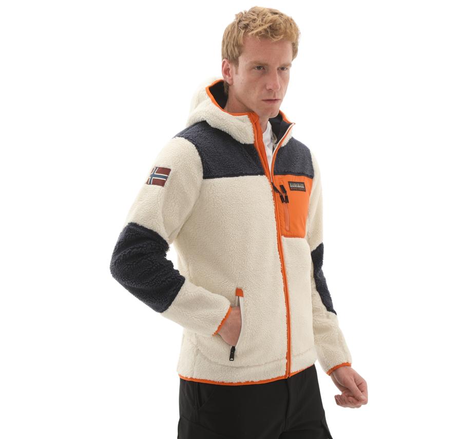 Napapijri Yupık Fzh 3 Erkek Ceket Beyaz Napapijri Yupık Fzh 3 Erkek Ceket Beyaz