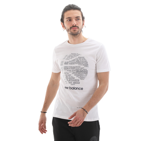 New Balance 1234 Erkek T-Shirt Beyaz
