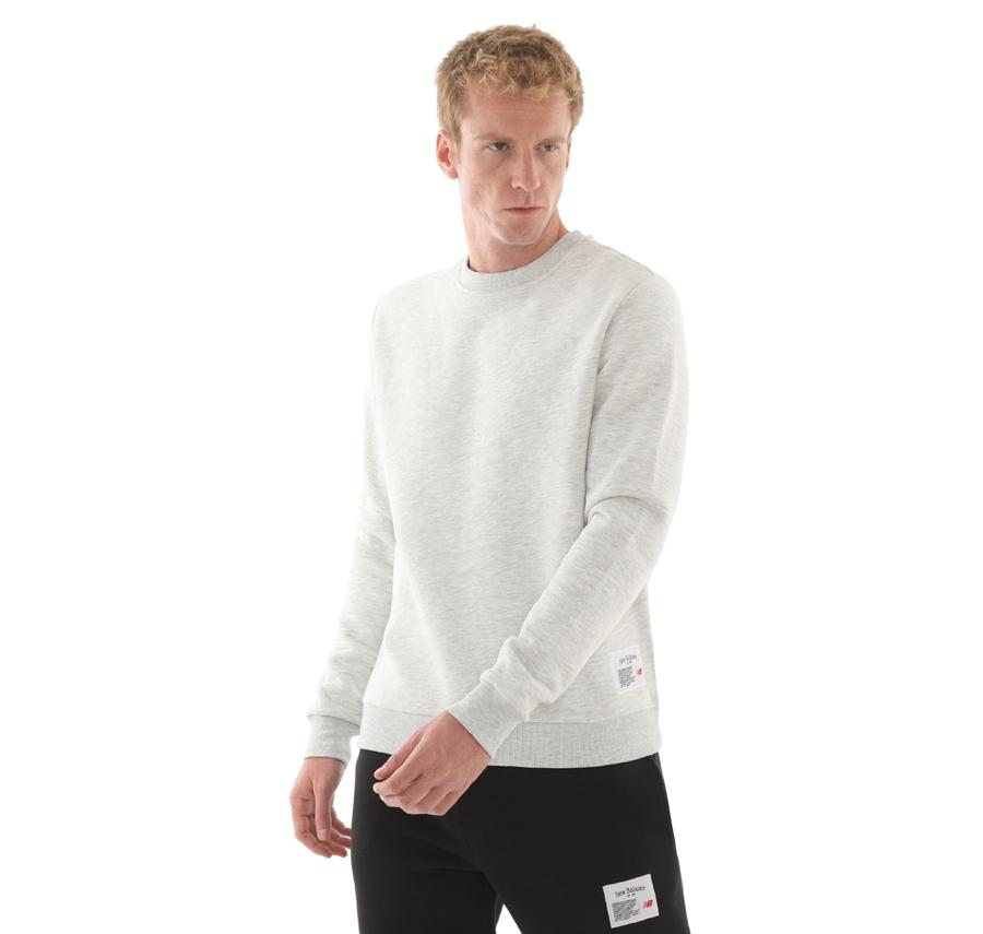 New Balance Mnc3503 Erkek Sweatshirt Gri New Balance Mnc3503 Erkek Sweatshirt Gri