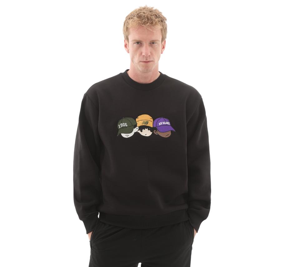 New Balance Mnc3505 Erkek Sweatshirt Siyah New Balance Mnc3505 Erkek Sweatshirt Siyah