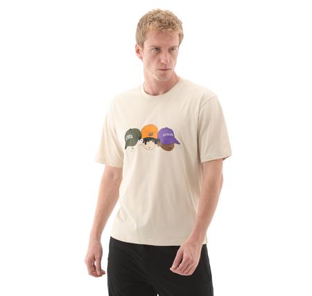 New Balance Mnt3505 Erkek T-Shirt Bej