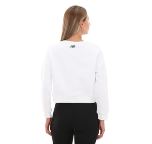 New Balance Wnc3206 Kadın Sweatshirt Beyaz