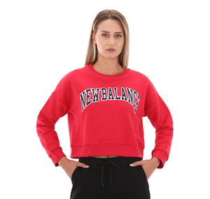 New Balance Wnc3206 Kadın Sweatshirt Kırmızı