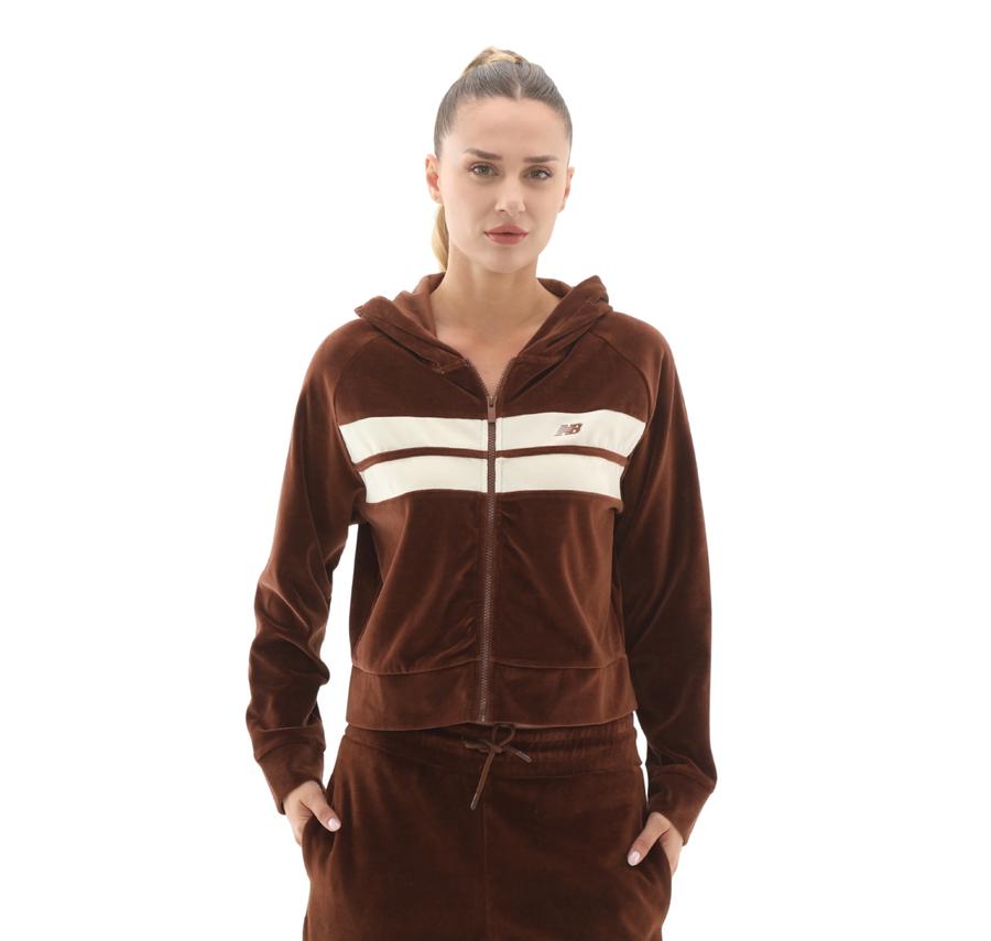 New Balance Wnj3506 Kadın Sweatshirt Kahve New Balance Wnj3506 Kadın Sweatshirt Kahve