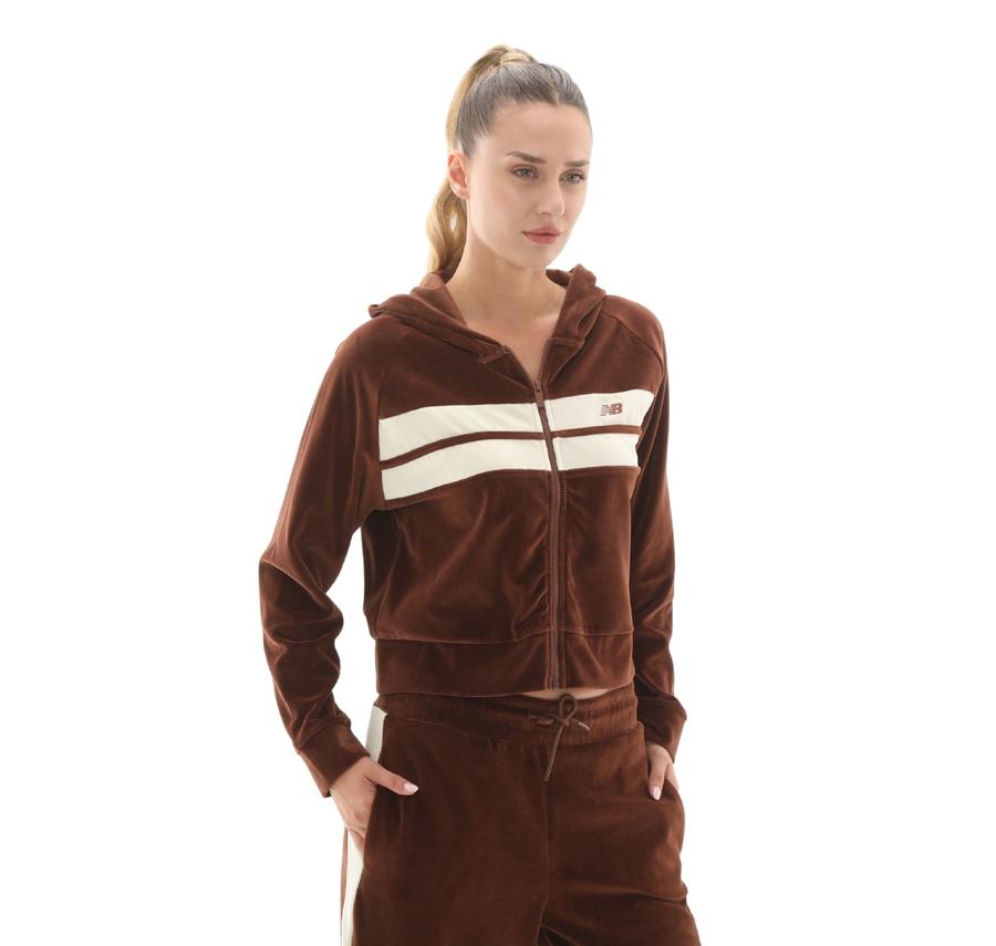 New Balance Wnj3506 Kadın Sweatshirt Kahve New Balance Wnj3506 Kadın Sweatshirt Kahve