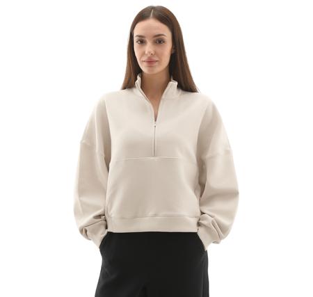 Nike 24.7 Impossiblysoft Kadın Sweatshirt Beyaz Nike 24.7 Impossiblysoft Kadın Sweatshirt Beyaz