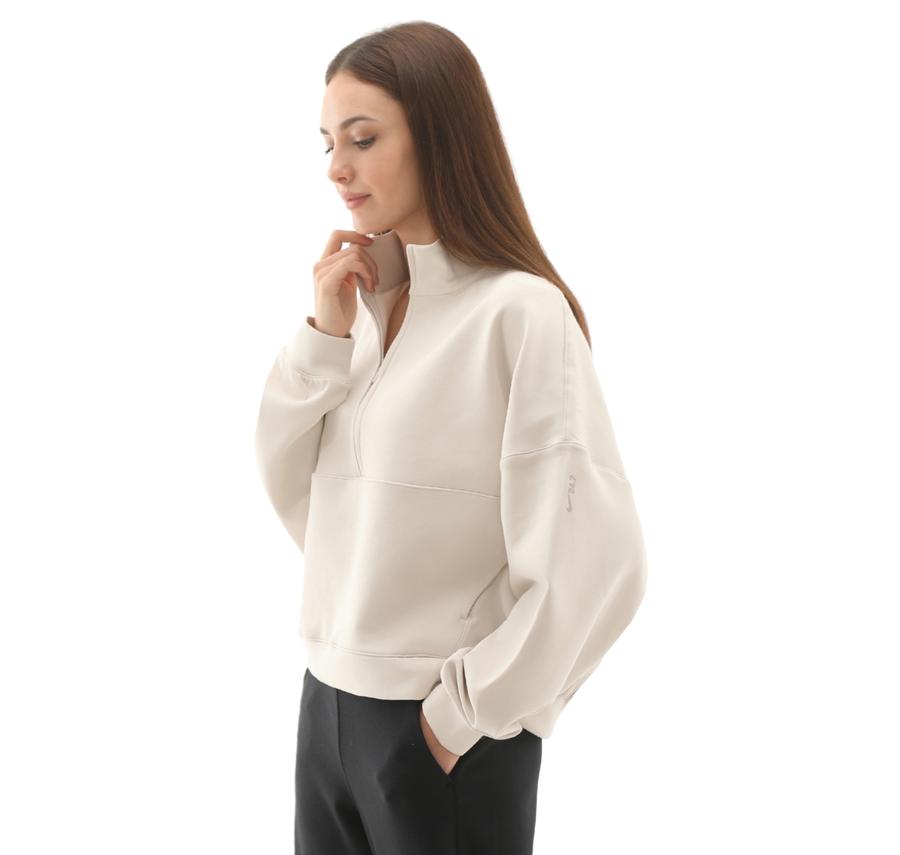 Nike 24.7 Impossiblysoft Kadın Sweatshirt Beyaz Nike 24.7 Impossiblysoft Kadın Sweatshirt Beyaz