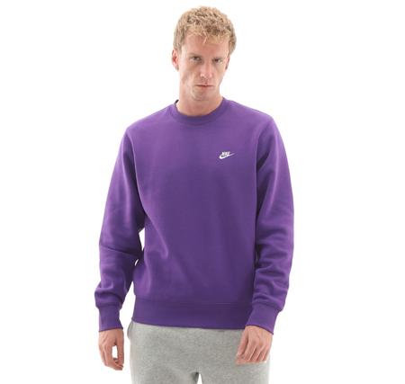 Nike Club Erkek Sweatshirt Mor Nike Club Erkek Sweatshirt Mor