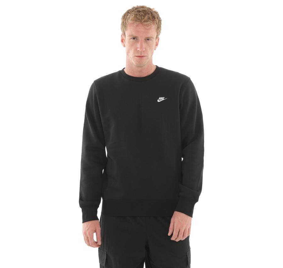 Nike Club Erkek Sweatshirt Siyah Nike Club Erkek Sweatshirt Siyah