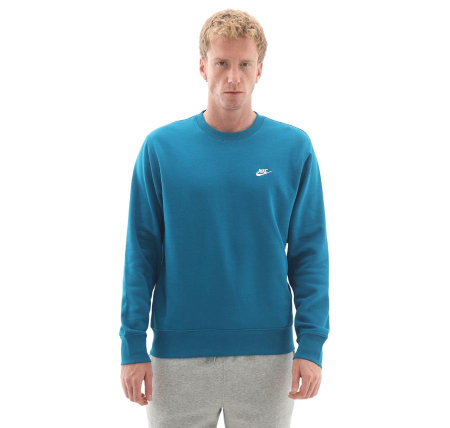 Nike Club Erkek Sweatshirt Turkuaz Nike Club Erkek Sweatshirt Turkuaz