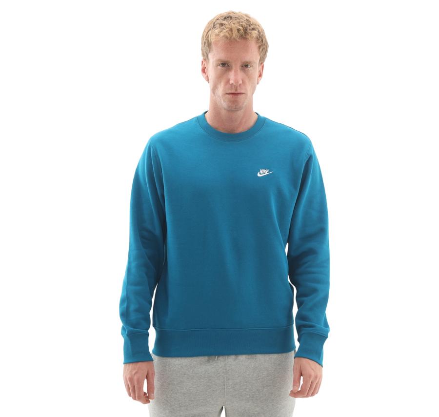 Nike Club Erkek Sweatshirt Turkuaz Nike Club Erkek Sweatshirt Turkuaz