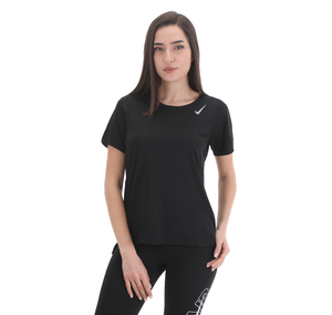 Nike Dri-Fıt Race Kadın T-Shirt Siyah
