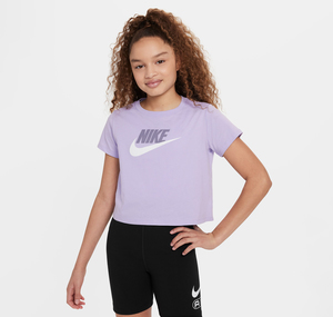 Nike G Nsw Tee Crop Futura Cocuk Mor T Shirt Sneakscloud