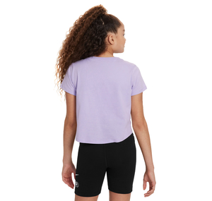 Nike G Nsw Tee Crop Futura Çocuk T-Shirt Mor