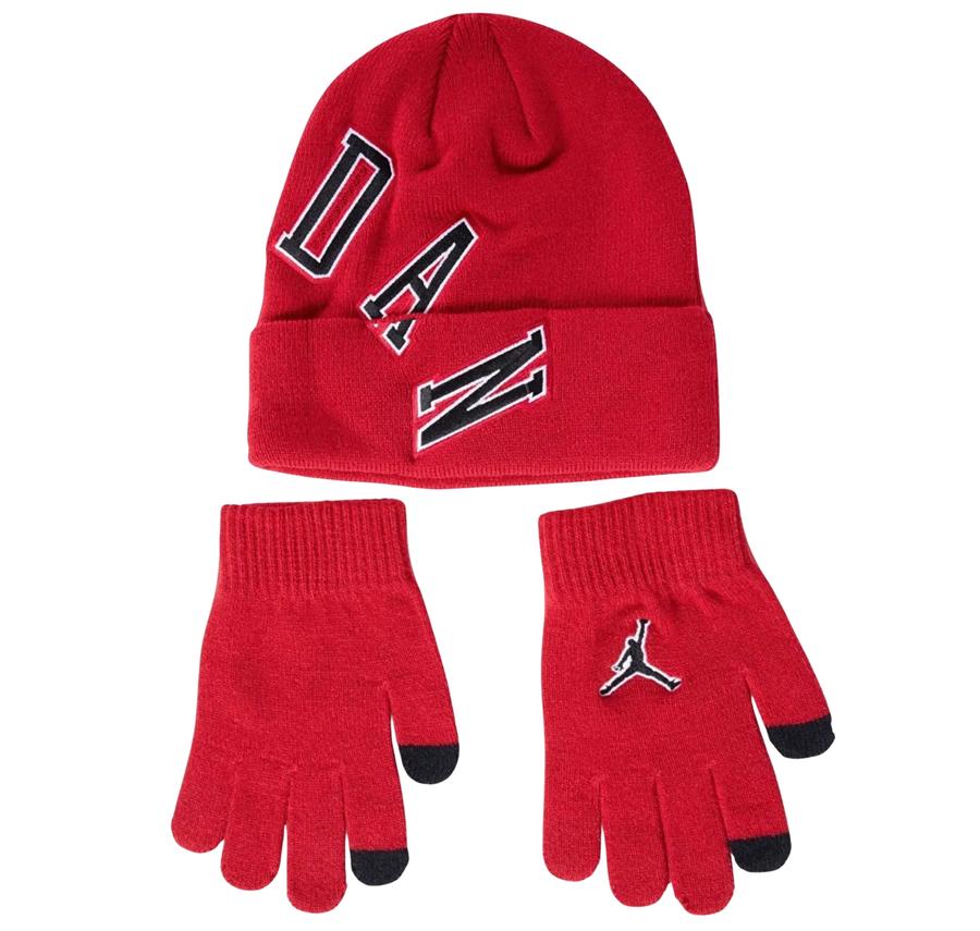 Nike Jan Jordan Varsıty Beanıe Set Çocuk Kırmızı Nike Jan Jordan Varsıty Beanıe Set Çocuk Kırmızı