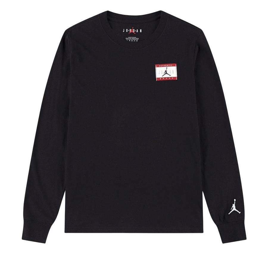 Nike Jdb Ajb Label Ls-Tee Çocuk Sweatshirt Siyah Nike Jdb Ajb Label Ls-Tee Çocuk Sweatshirt Siyah