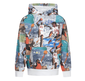 Nike Jdb Mj Brklyn Aop Ft Po Çocuk Sweatshirt Mavi