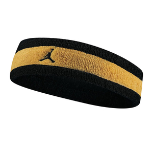 Nike Jordan M Headband Terry Black-Sanded Gold-Black Osfm Erkek Saç Bandı - Bileklik Sarı