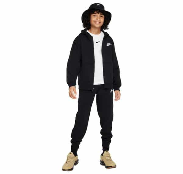 Nike K Nsw Club Flc Fz Tracksuıt Çocuk Eşofman Takımı Siyah Nike K Nsw Club Flc Fz Tracksuıt Çocuk Eşofman Takımı Siyah