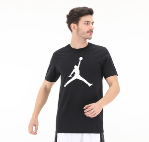 Nike M J Jumpman Ss Crew Erkek T-Shirt Siyah