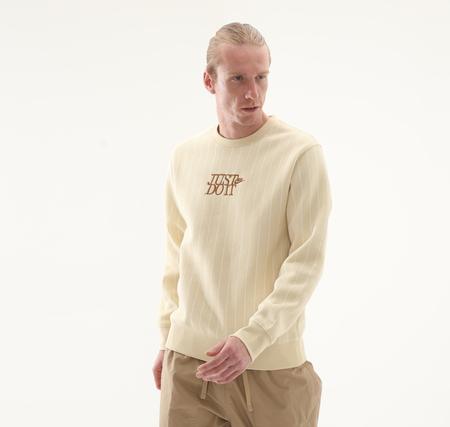 Nike M Nk Club Bb Crew Jdı Aop Erkek Sweatshirt Bej