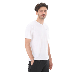 Nike M Nk Df Mıler Top Ss Erkek T-Shirt Beyaz