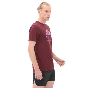 Nike M Nk Df Tee Run Traıl Erkek T-Shirt Bordo