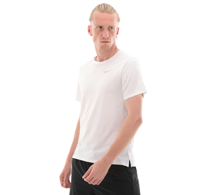 Nike M Nk Df Uv Mıler Ss Erkek T-Shirt Beyaz