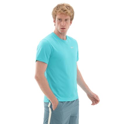Nike M Nk Df Uv Mıler Ss Erkek T-Shirt Turkuaz
