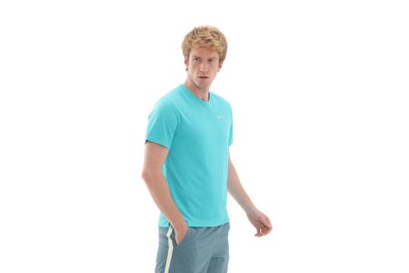 Nike M Nk Df Uv Mıler Ss Erkek T-Shirt Turkuaz