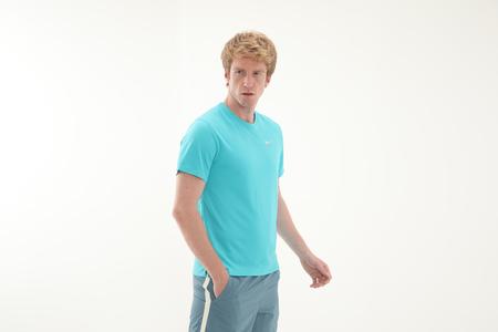 Nike M Nk Df Uv Mıler Ss Erkek T-Shirt Turkuaz